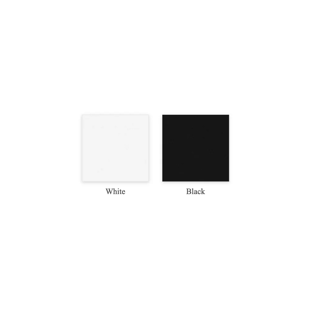 スタンダードの背面デザイン 色見本 2色（マットなWhite、Black）